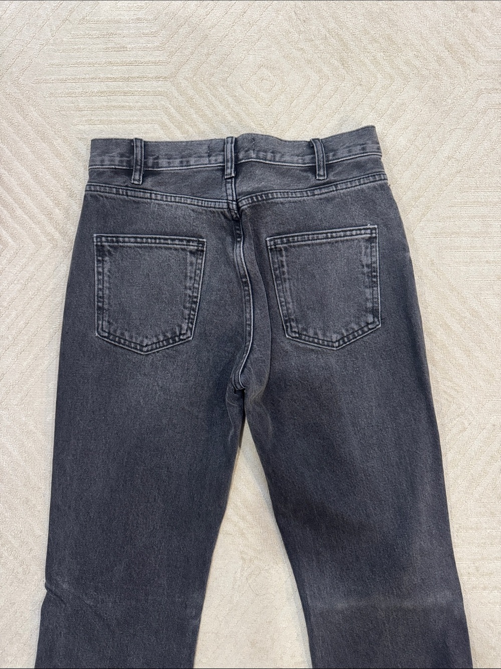 zara Classic High-Rise Black Women's Jeans size 2 worn once - Picture 3 of 3